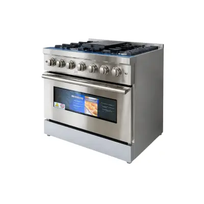 ESTUFA CON HORNO 30" A GAS CON 5 QUEMADORES NPX7876GRS7
